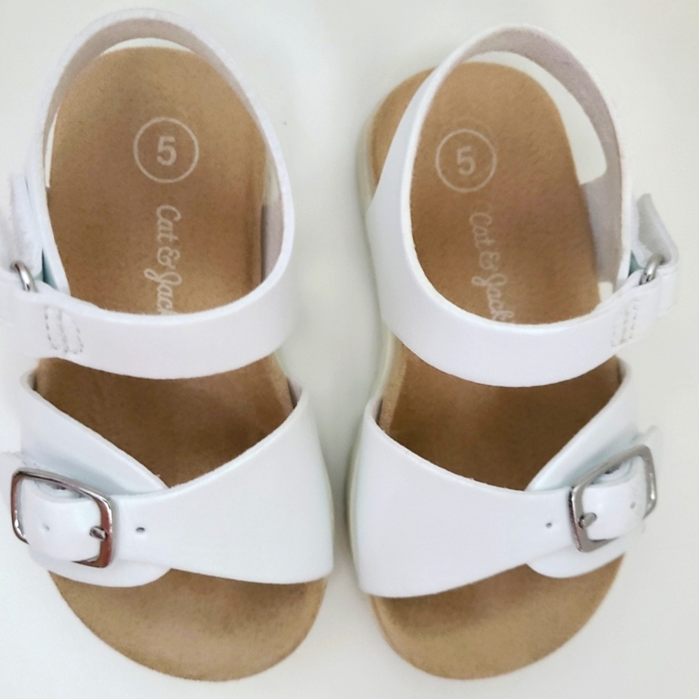 Toddler Girl's White Sandals